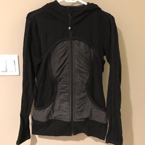 lululemon athletica Black and Gray Hoodie